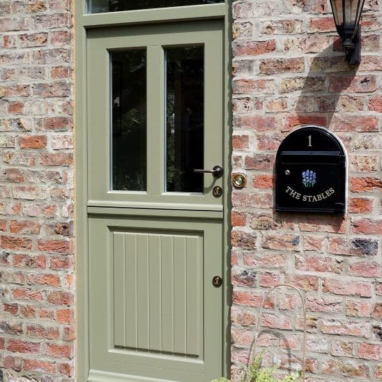 Timber Stable Door in Green