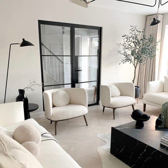 Steel Look Aluminium Aluco Internal French Doors