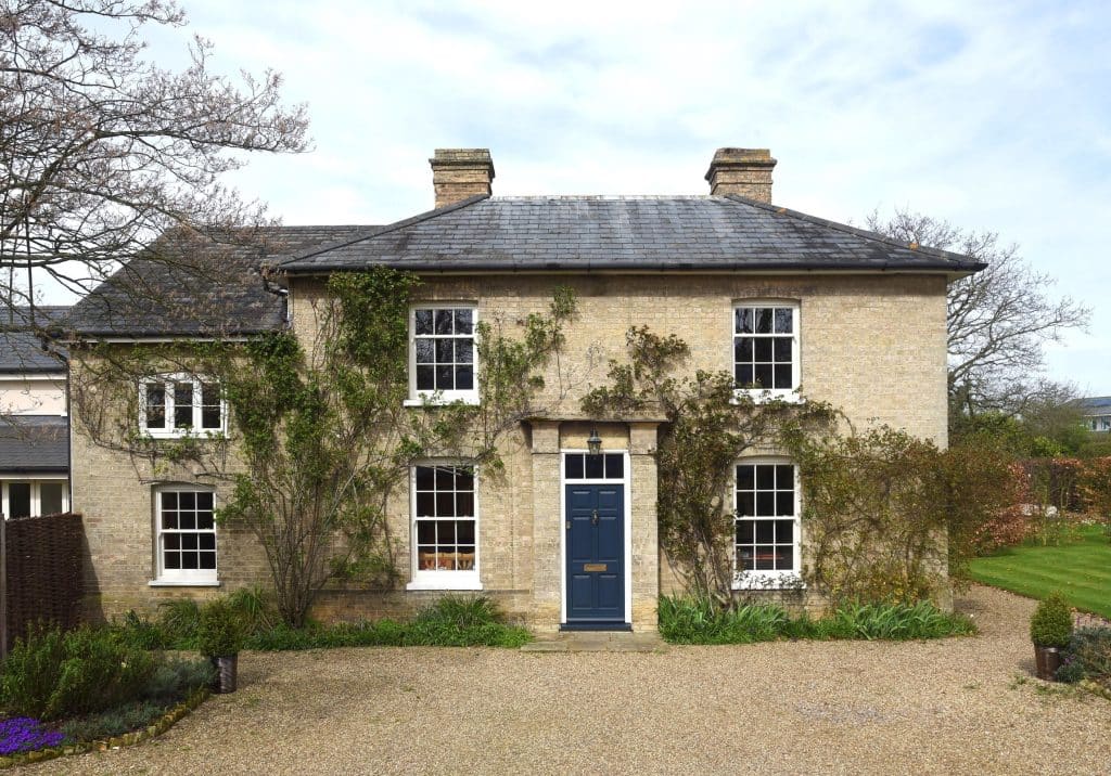 Timber sash windows and Chadlington entrance door in beautiful Georgian home