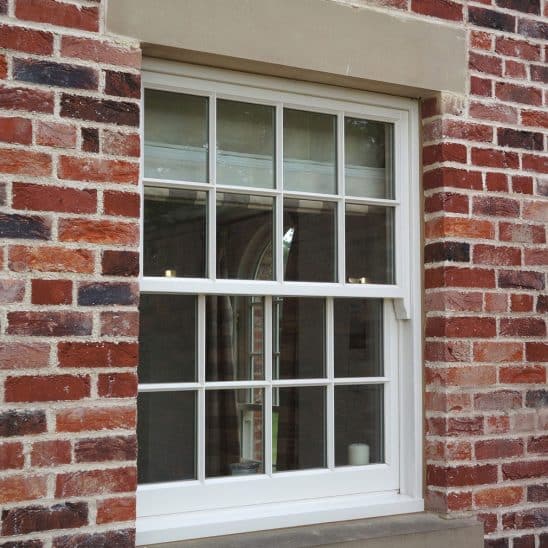 Timber Sash Windows with 18mm Astragal Bars in Suffolk