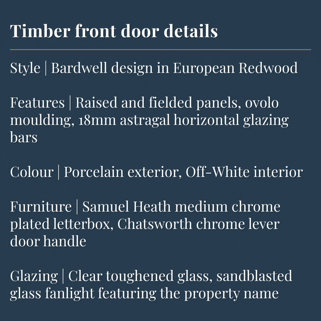 Timber Front Door Product Info