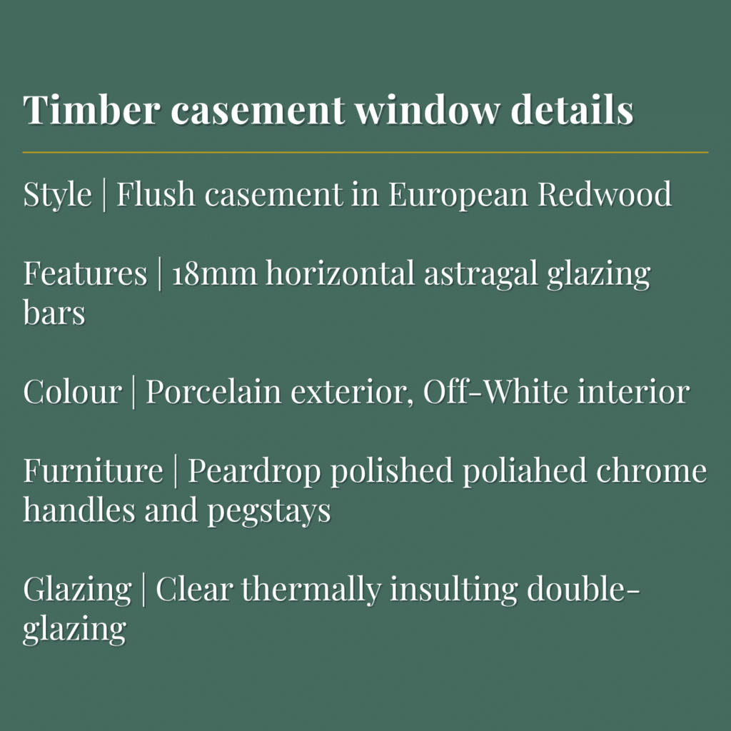 Timber casement window details