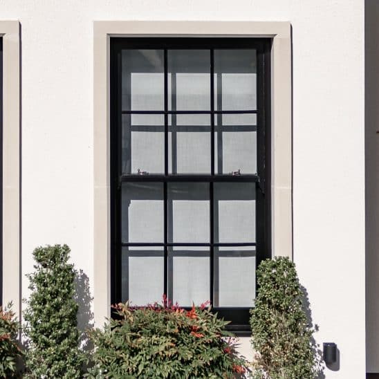 Bygone Symphony UPVC Sash Window in Carbon Black