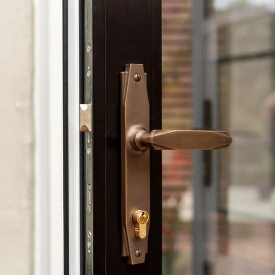 Aluco aluminium French Doors internal handle
