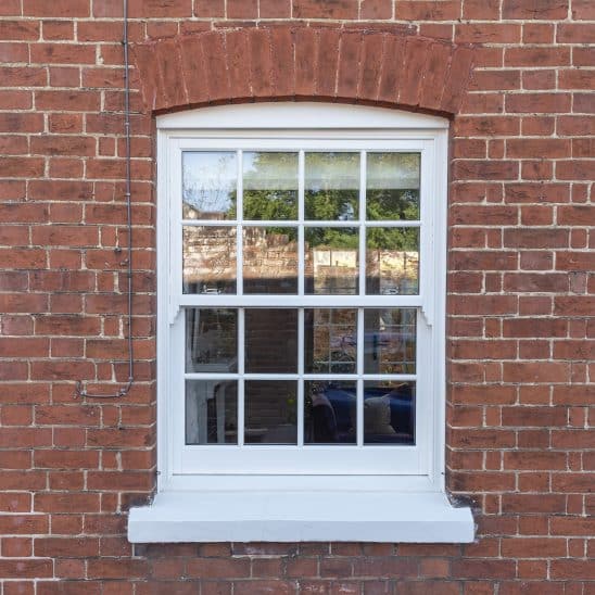 Bygone harmony PVCu sash window in white