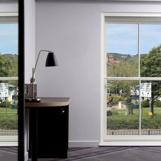 White secondary glazing for sash windows - available from The Burgess Group