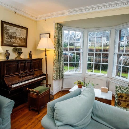 White secondary glazing for sash windows - available from The Burgess Group