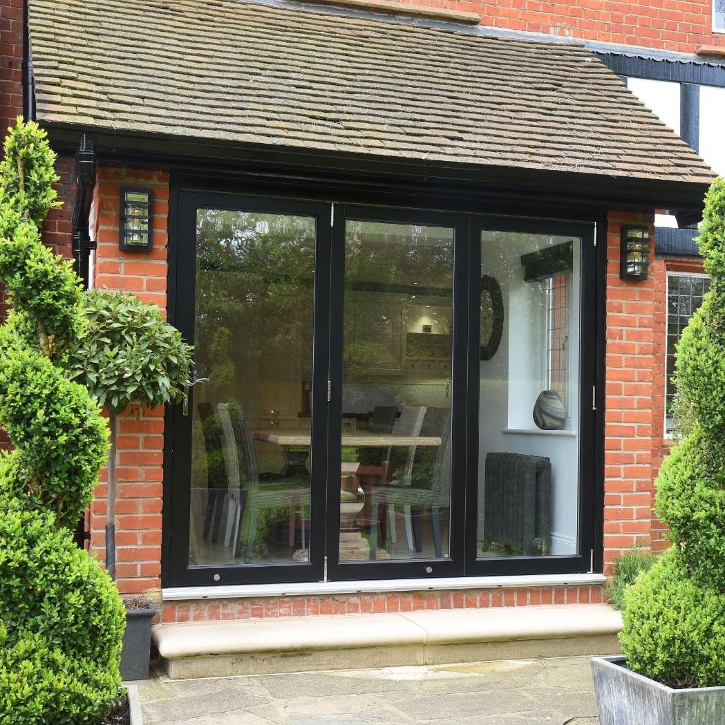 Black Engineered Timber Brio Bi-Fold Doors
