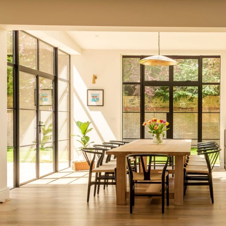 Steel Look Aluminium French Doors