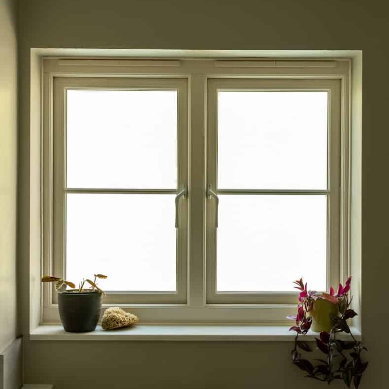 Evolution PVCu casement window in Cream